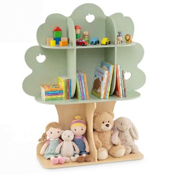 Children's bookshelf, 3 tiers, 8 zones, 96.52 × 27.94 × 114.3 cm