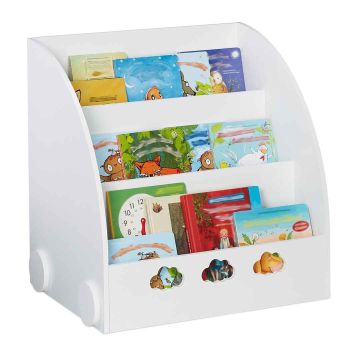 Детский книжный стеллаж Relaxdays, 58 × 60 × 45 см