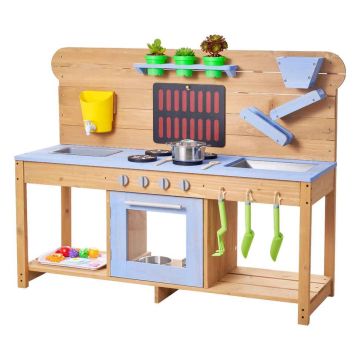 Laste õuemudaköök VEVOR AC8290, 4 pliiti, 122 × 42,5 × 93 cm