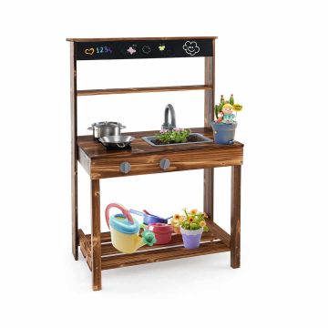 Children's outdoor kitchen, 2 pretend stoves, 64.8 × 40.6 × 96.5 cm