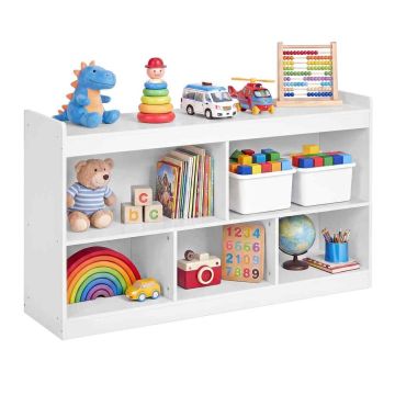 SONGMICS Children's Shelf, Open Compartments, 112.2 × 65 × 30 cm
