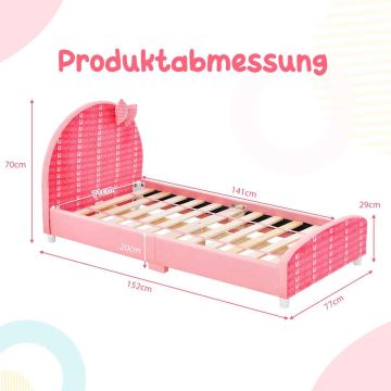 Children's bed, single, 152 × 70 × 77 cm