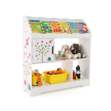 Children's cabinet, 3 shelf levels and doors, 92.71 × 100.33 × 30.48 cm