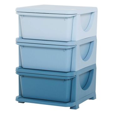 Laste kapp Homcom 37x37x56,5cm, sinine värv