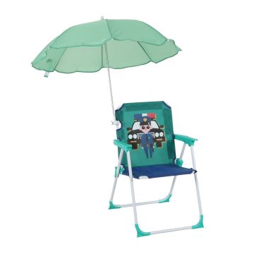 Laste kokkupandav tool Relaxdays 10053173_1175, päikesevarjuga, 36 × 51,5 × 37,5 cm