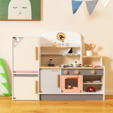 Children's play kitchen, 14 accessories, 90 × 23 × 65 cm