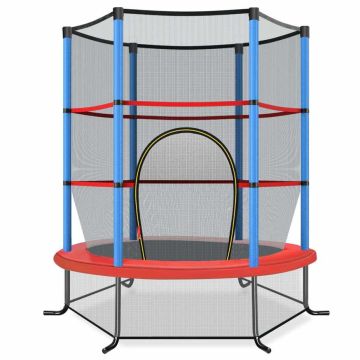 Children's trampoline, 360° safety net, 165 × 165 × 188 cm