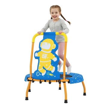 Children's trampoline, Blue/orange, Ø 45.5 × 27 cm