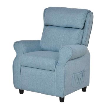 Laste tugitool jalapingiga Homcom 58x53x70cm., sinine/must.