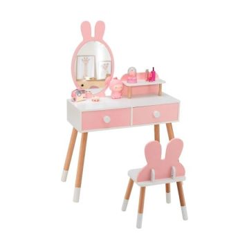 Children's dressing table, 2 drawers, with chair, 78 × 110 × 37 cm