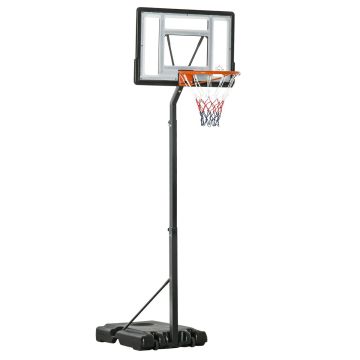 Laste korvpallirõngas alusega Homcom 90x60x310cm, erinevates värvitoonides