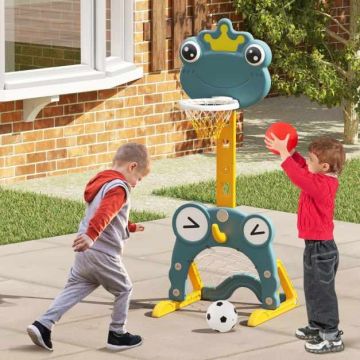 Children's basketball stand, 4 in 1, 53.3 × 52.1 × 113–147.3 cm