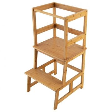 Children's step, with 4-sided safety railing, 45 × 47 × 90 cm