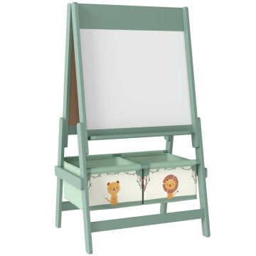 Laste molbert, 3-ühes, Roheline, 54 × 94 × 46 cm
