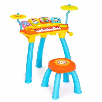 Laste muusikainstrument, 8 trummi, 27,5 × 26,5 × 14 tolli