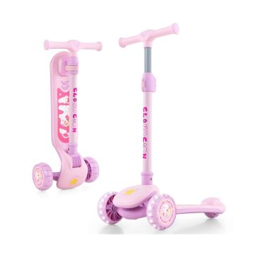 Children's scooter, 3 wheels, foldable, 60 × 63–83 × 28 cm