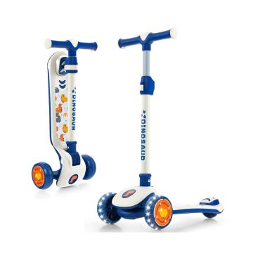 Children's scooter, foldable, wide platform, 60 × 63–83 × 28 cm