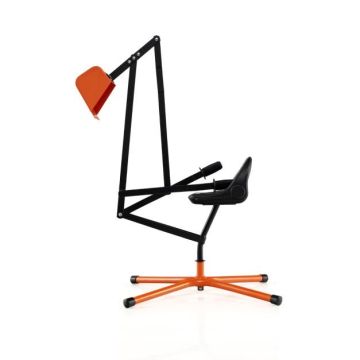 Children's sand digging excavator, 360° rotation, yellow and orange colors, 123 × 62 × 62 cm