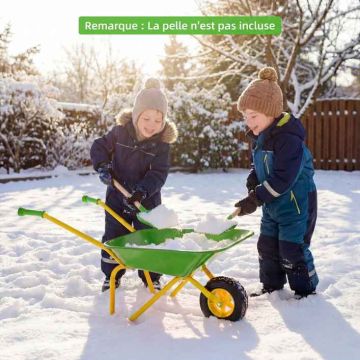 Children's garden wheelbarrow, with all-terrain wheel, 78 × 45 × 36 cm