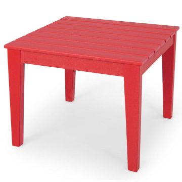 Children's Table with Grating Top, Red, 25.5 × 25.5 × 20 in