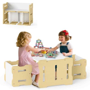 Laste laua ja taburettide komplekt, 68,58 × 52,07 × 39,37 cm