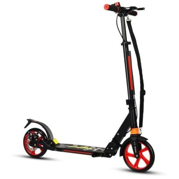 Children's folding scooter, adjustable handlebar height, 3.62 kg, black