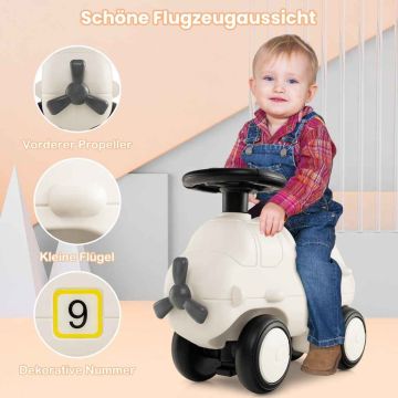 Children's ride-on car in the shape of an airplane, 4 wheels, 65 × 23 × 47 cm