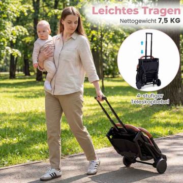 Baby stroller, Pink, 48.5 × 77 × 100 cm