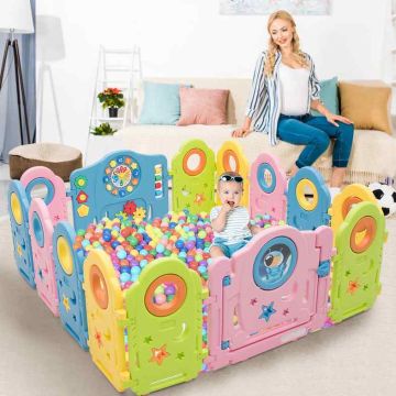 Children's playpen, 14 pieces