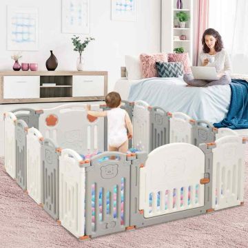 Children's playpen, 16 panels