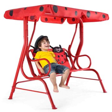 Children's outdoor swing, two-seater, 112 × 76.5 × 111 cm