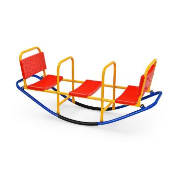 Children's metal swing, three-seater, 136 × 39 × 60 cm