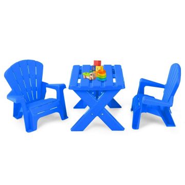 Children's furniture set, 3 pieces, 2 chairs, Blue