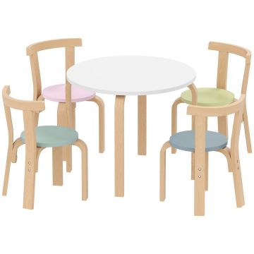 Laste mööblikomplekt, 5 tk, Mitmevärviline, 60 × 50 × 60 cm