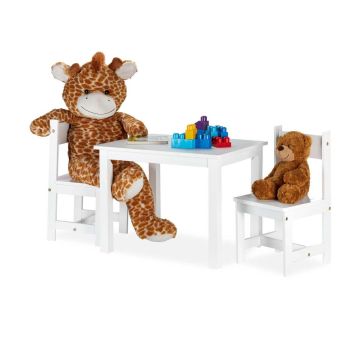Laste mööblikomplekt Relaxdays 10029600.0, 1 laud ja 2 tooli