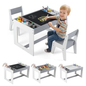 Laste mööblikomplekt, laud ja 2 tooli, 80,01 × 48,26 × 48,26 cm