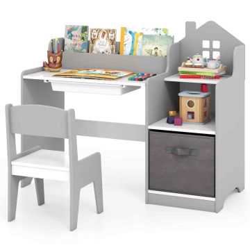 Laste mööblikomplekt, laud ja tool, 94 × 40 × 76 cm