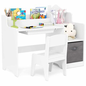 Laste kirjutuslaua komplekt, laud ja tool, 94 × 40 × 76 cm