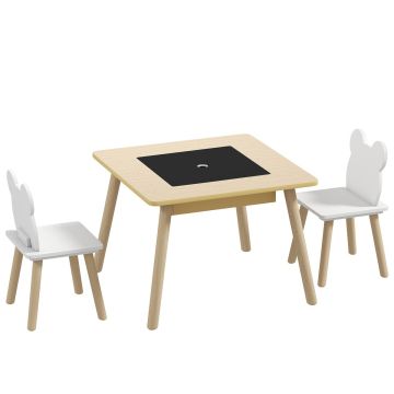 Laste istumismööbli komplekt, 3-osaline, 60 × 60 × 44 cm