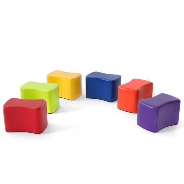 Children's stool set, 6 pcs, 36.83 × 25.4 × 25.4 cm