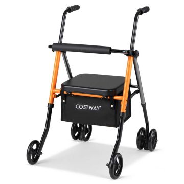 Walker with seat, 2 in 1, 56 × 64 × 79–93 cm
