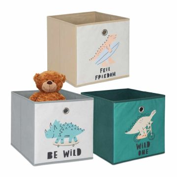 Laste hoiukast Relaxdays, 1 tk, 30 × 30 × 30 cm