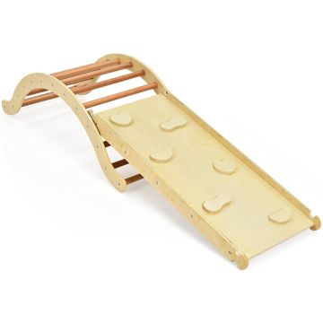 Children's climbing arch and ramp set, Arch and double-sided ramp, 114.3 × 48.26 × 38.1 cm