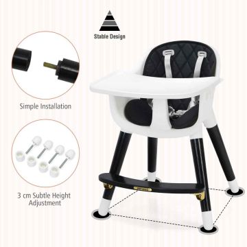 Adjustable high chair for children, 58 × 83 × 53 cm