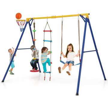Children's Swing and Activity Set, 4 in 1, up to 4 children, 246.4 × 190.5 × 188 cm