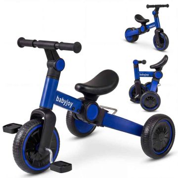 Children's tricycle, 5 in 1 with removable pedals, 66 × 48.26 × 52.07 cm