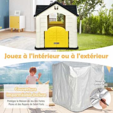 Children's playhouse, with table, 164 × 124 × 132 cm