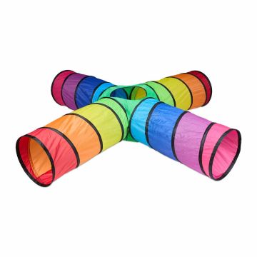 Laste mängutunnel Relaxdays 10048913.0, 4 toru, 46 × 232 × 232 cm
