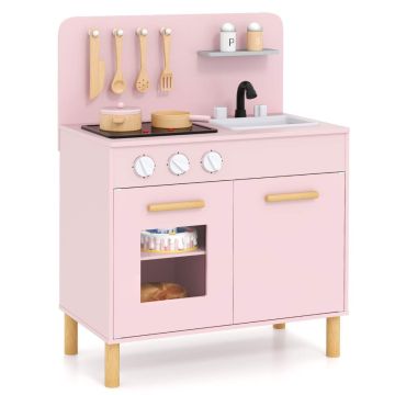 Children's Play Kitchen, Multicolored, 55 × 31 × 75 cm