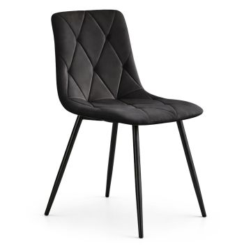 Söögitoa tool MILO, Must, 45,5 × 87 × 43,5 cm